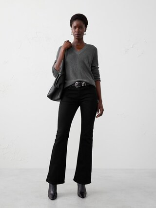 Kick Flare Mid-Rise Jean | Banana Republic Factory