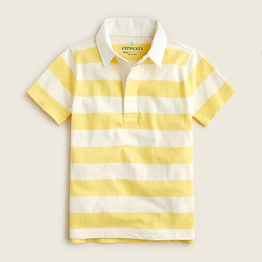Boys' short-sleeve polo shirt in rugby stripe | J.Crew US