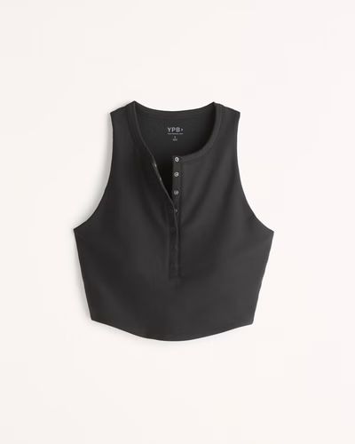 YPB Curve Love Henley Slim Tank | Abercrombie & Fitch (US)