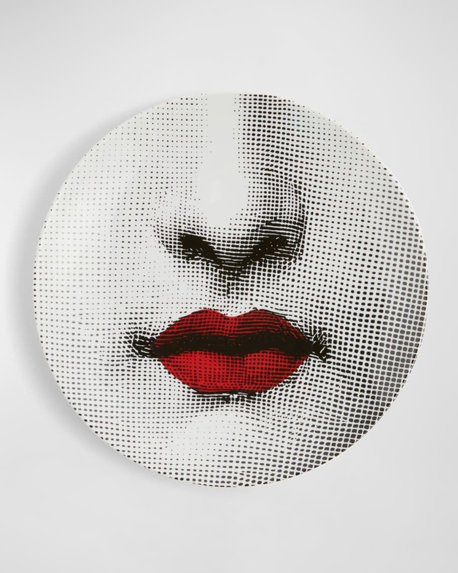 Fornasetti  Tema e Variazioni n.397 Red Lips Plate | Neiman Marcus