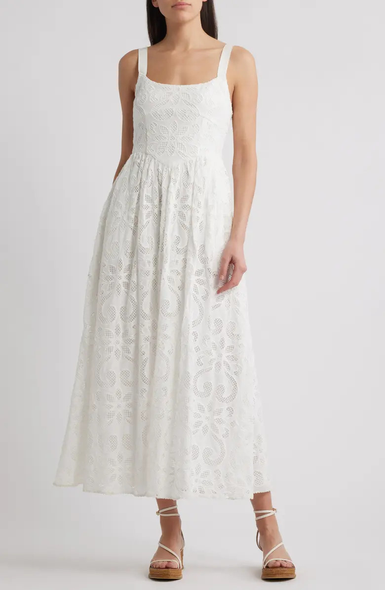 Maryl Open Stitch Sleeveless Maxi Dress | Nordstrom