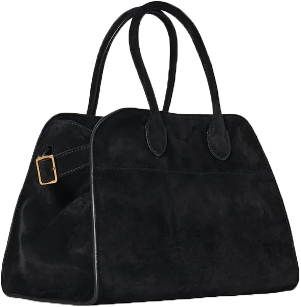 Soft Suede Satchels Bags for Women, Fashion Vintage Top-Handle Tote Bags,Large Capacity Casual Ho... | Amazon (US)