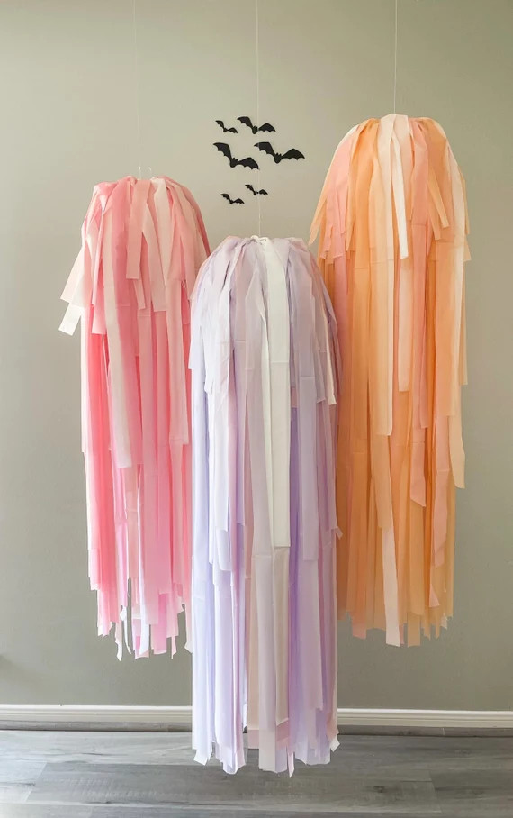 Fringe Ghost Pastel Ghost Pastel Halloween Stream Ghost - Etsy | Etsy (US)