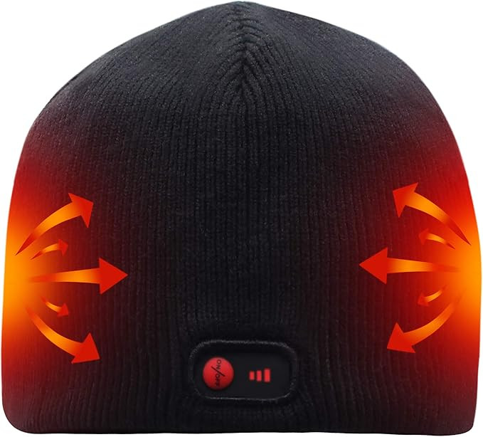 Svpro Battery Heated Beanie Hat - Rechargeable Warm Winter Cap | Amazon (US)