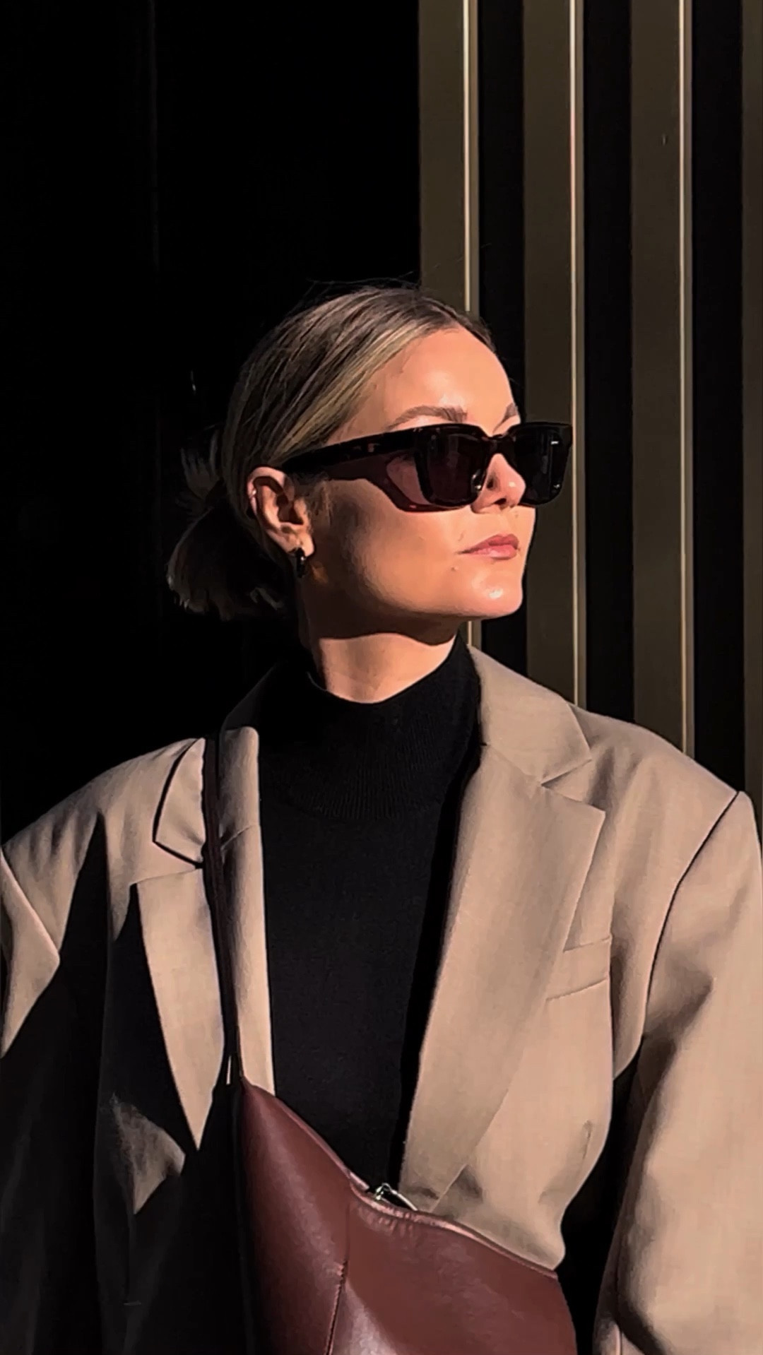 Winter fashion, Winter style, outfit inspiration, smart casual style, beige blazer, knitted black maxi dress, Ganni boots, burgundy bag 

#LTKeurope #LTKstyletip #LTKSeasonal