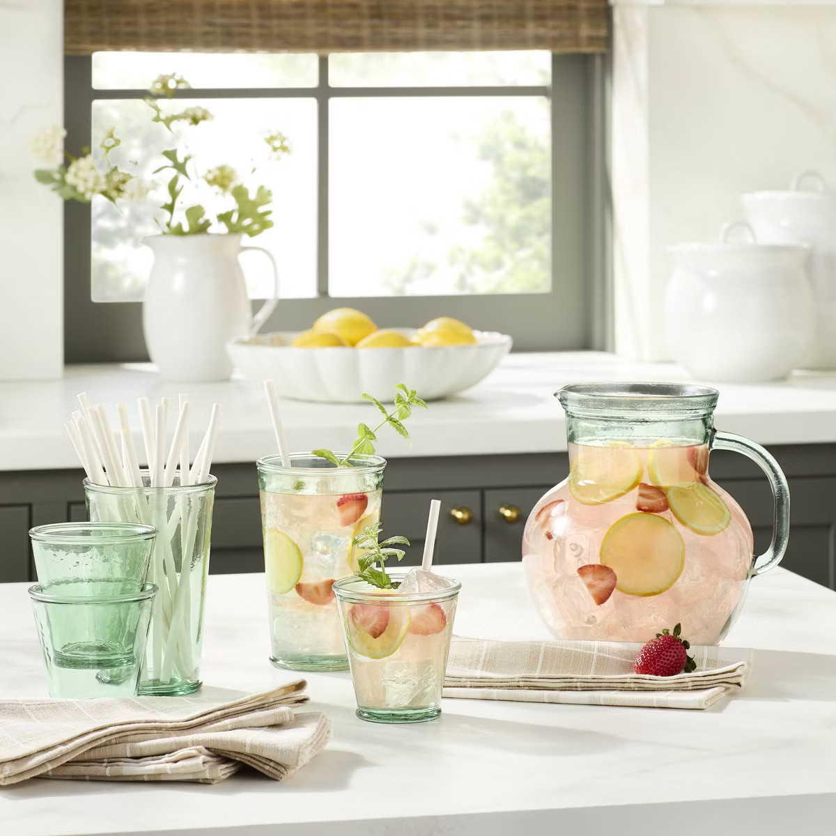 77oz Recycled Glass Beverage Pitcher - Hearth & Hand™ with Magnolia | Target