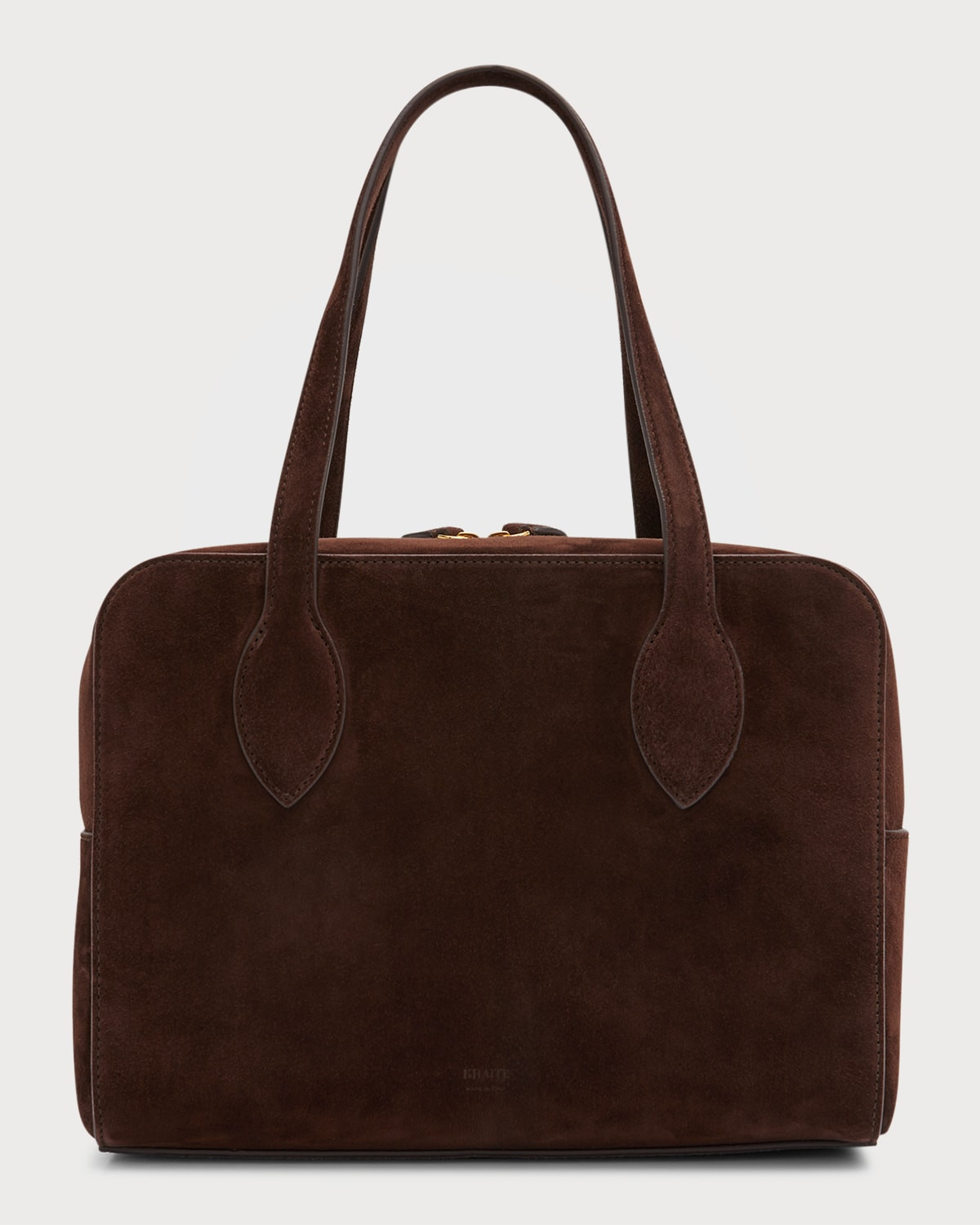 Maeve Zip Suede Top-Handle Bag | Neiman Marcus