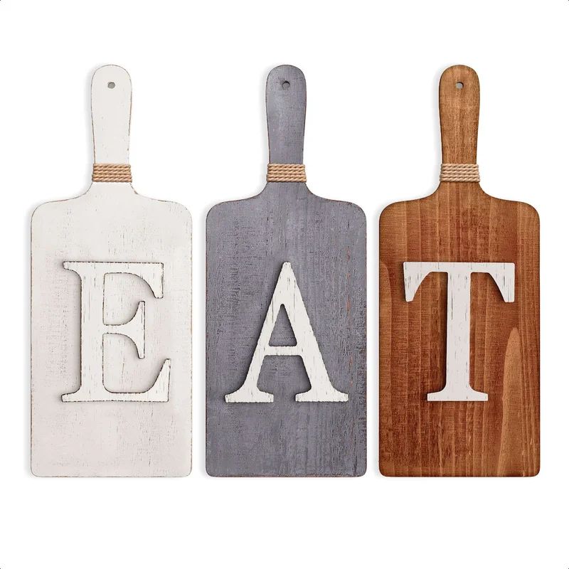 3 Piece Cutting Board Eat Sign Wall Décor Set | Wayfair North America