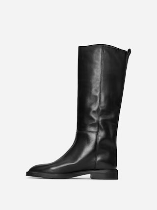 Leather Riding Boots – Black – Women – ARKET GB | Arket UK