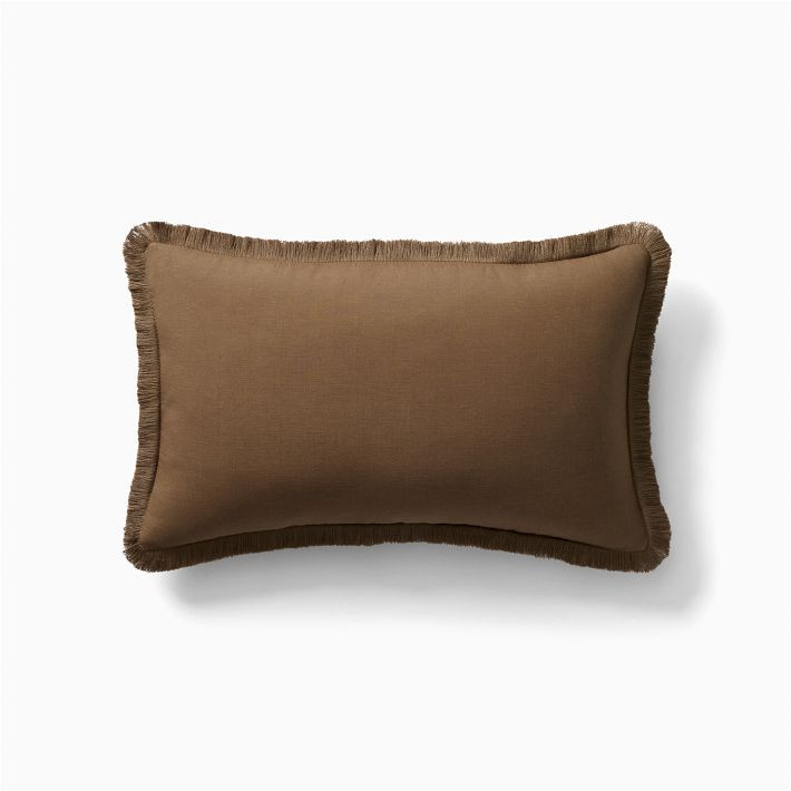 TENCEL™ Linen Fringe Pillow Cover | West Elm (US)