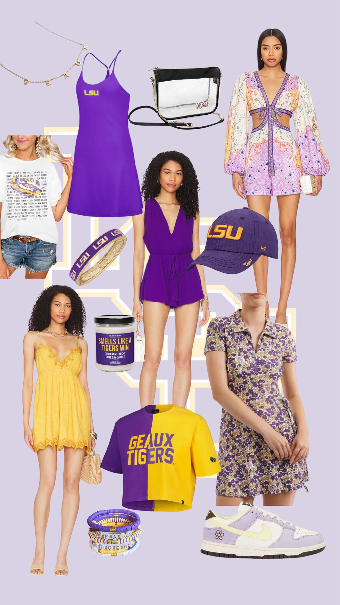 LSU - College Game Day Inspo

#collegefootball #lsutigers #gameday #footballgame #footballfashion 

#LTKSeasonal #LTKStyleTip #LTKFindsUnder50