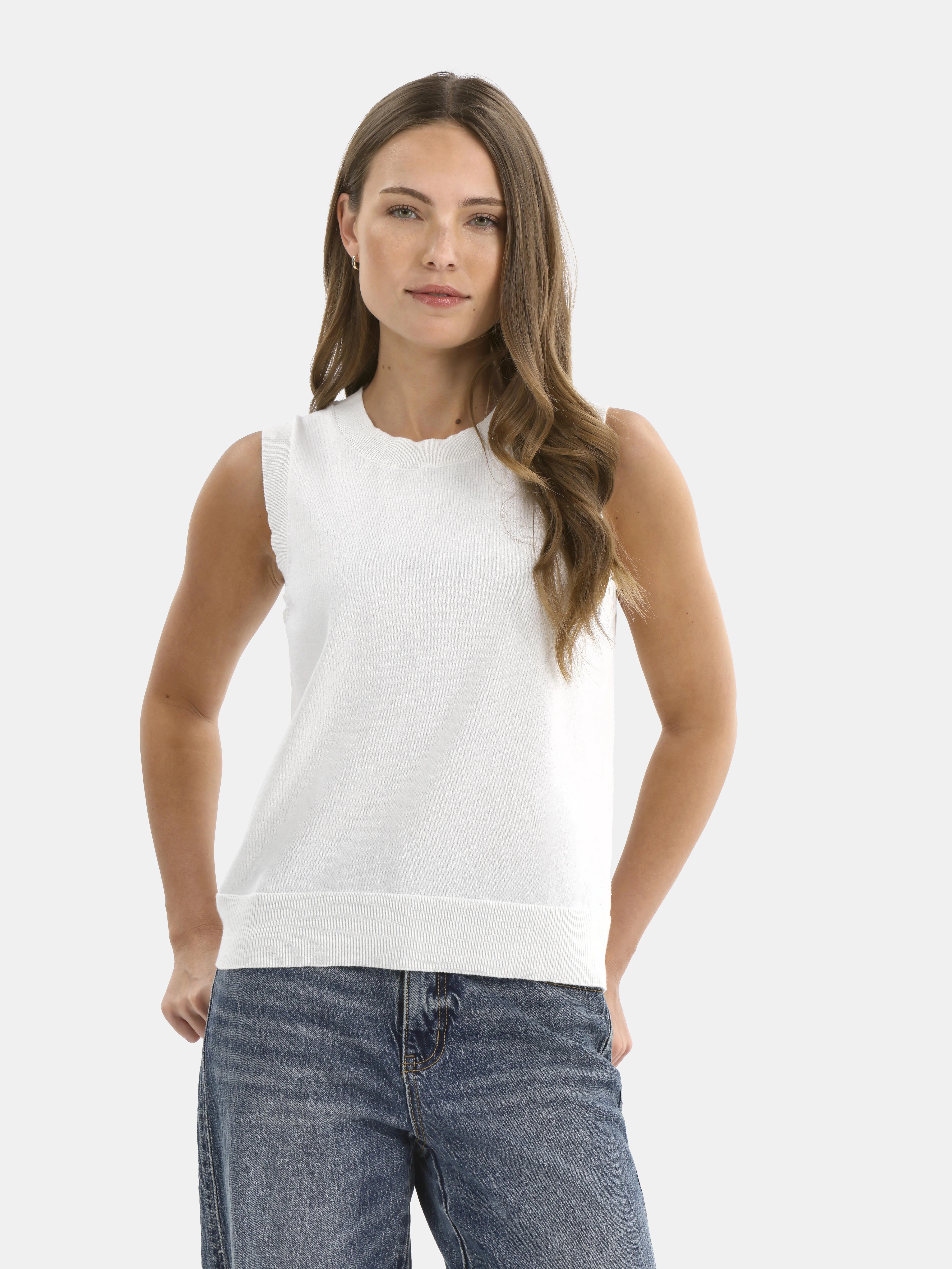 Time and Tru Women's Fine Gauge Sweater Tank Top, Lightweight, Sizes XS-XXXL | Walmart (US)