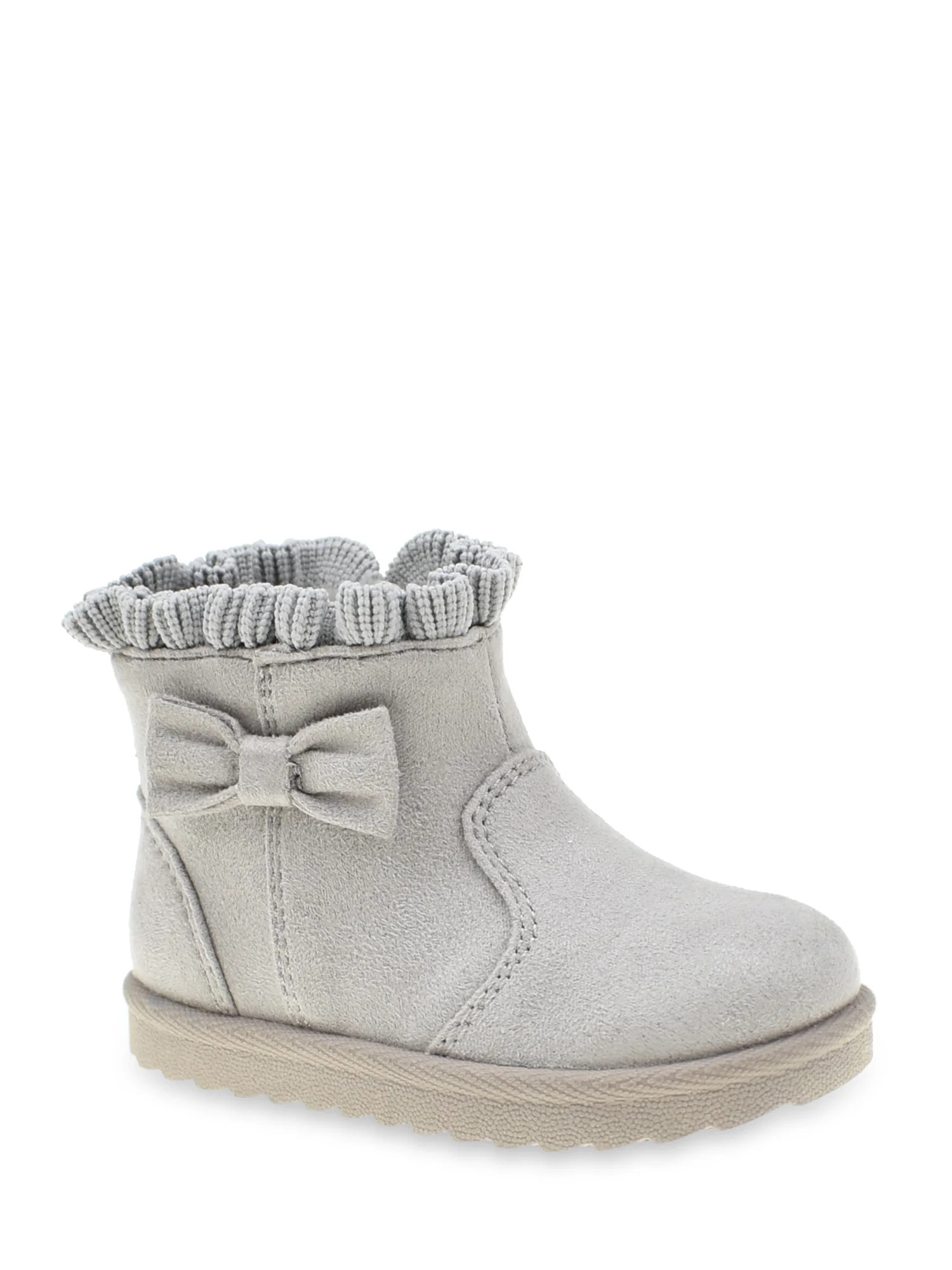 Wonder Nation Baby & Toddler Girls Faux Fur Shearing Boot | Walmart (US)