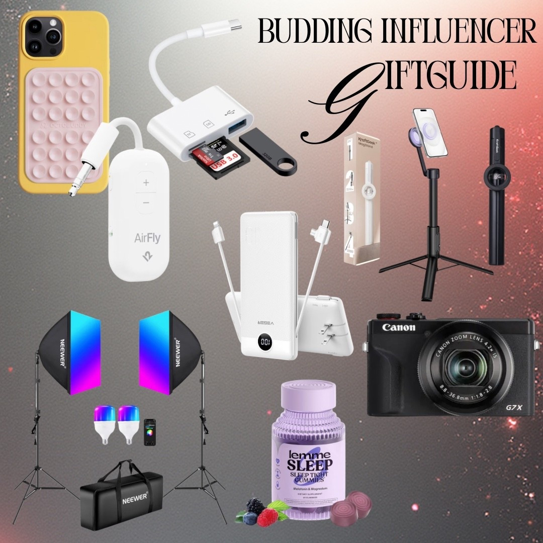 Gift guide 
Influencer essentials 

#LTKGiftGuide