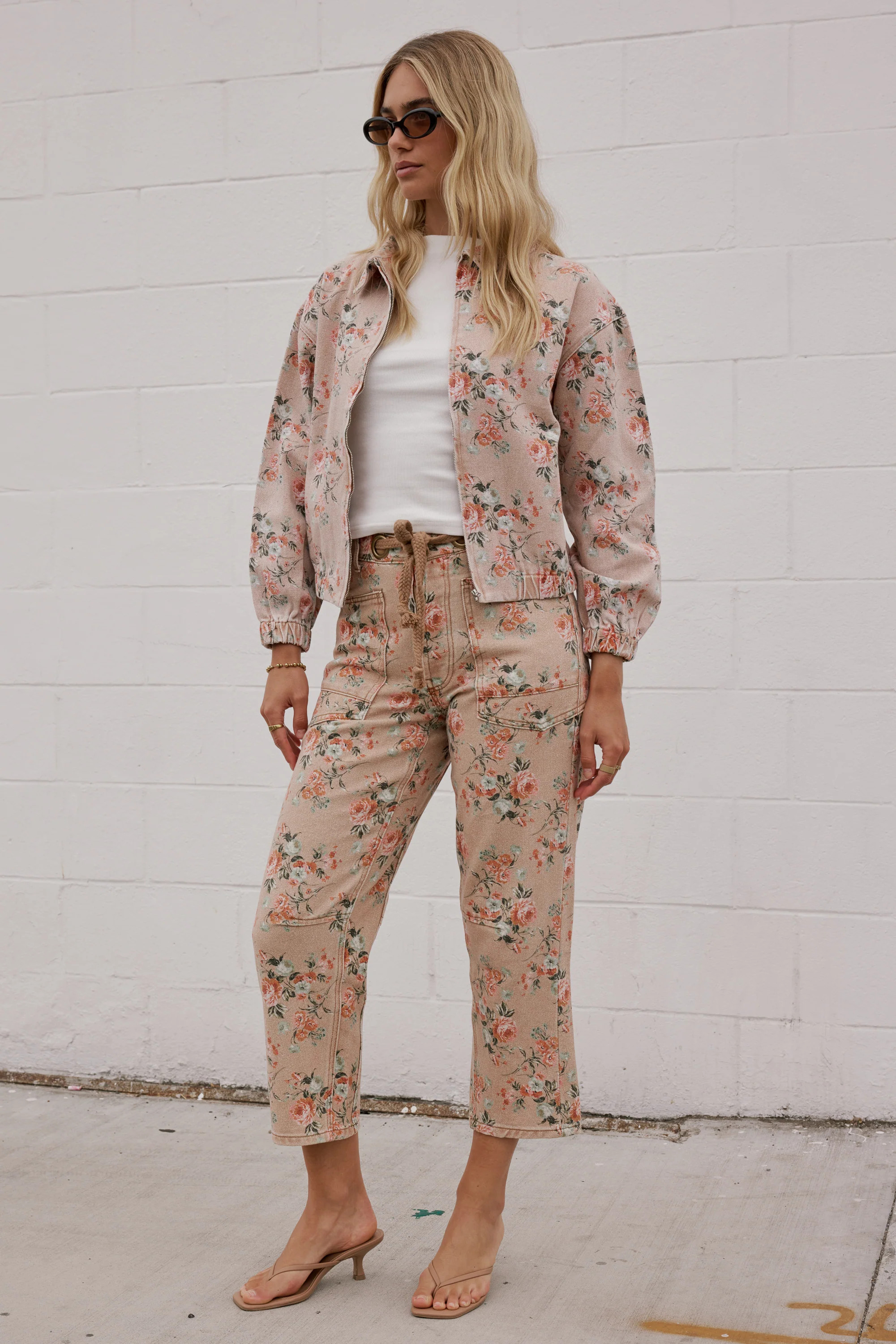 Kellie Floral Barrel Jeans in Vintage Ginger | Böhme US