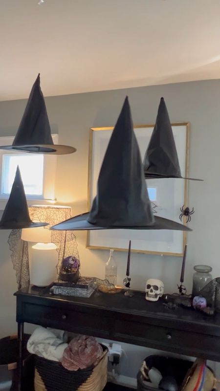 Floating witch hats fun Halloween decorations & so much easier than I was expecting! Spooky szn is here! 


#LTKVideo #LTKSeasonal #LTKHalloween