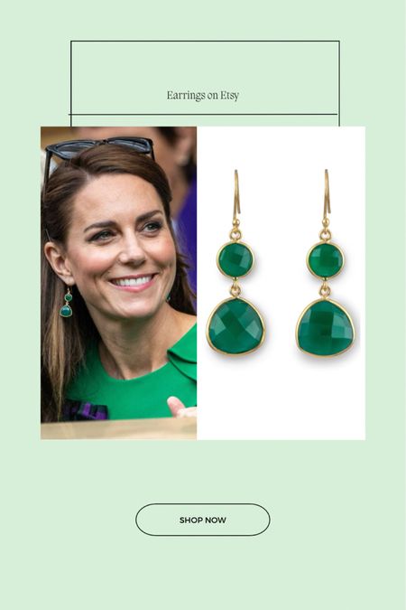 Kate Middleton milena London earrings on Etsy 