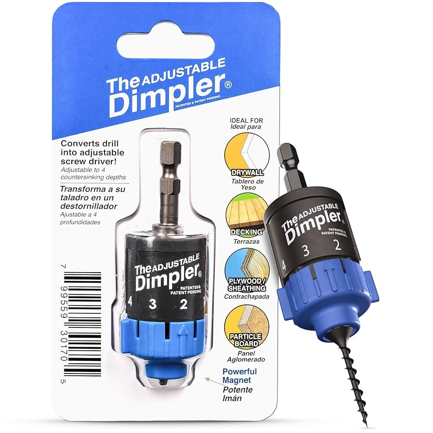 Adjustable DIMPLER ® Drywall Bit | Perfect for Converting Electric and Impact Drills into a Dryw... | Amazon (US)