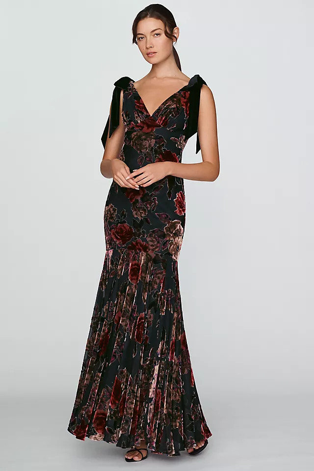 Mac Duggal Velvet Mermaid Maxi Dress | Anthropologie (US)