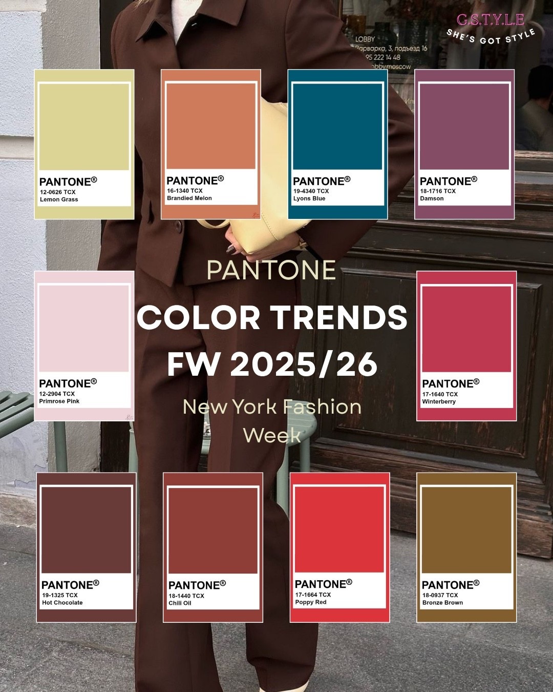Created the Pantone Color Trends FW 2025/26 inspired by New York Fashion Week — 10 beautiful shades!

I’ll be sharing outfits combining two colors at a time in separate posts. Stay tuned for the full palette reveal! 🎨✨🫶

Save for later inspo! 💙 #shes_got_style_

#pantone #pantonecolors #fashionweek #outfit #colorpalettes

#LTKStyleTip #LTKSaleAlert #LTKSeasonal