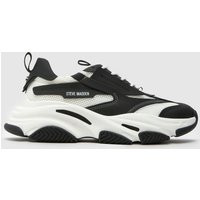Steve Madden Possess Trainers in Black & White, Size: 6 (EU 40) | Schuh