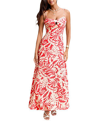 Women's Oh Honey Tropical Maxi Beach Dress | Macy's