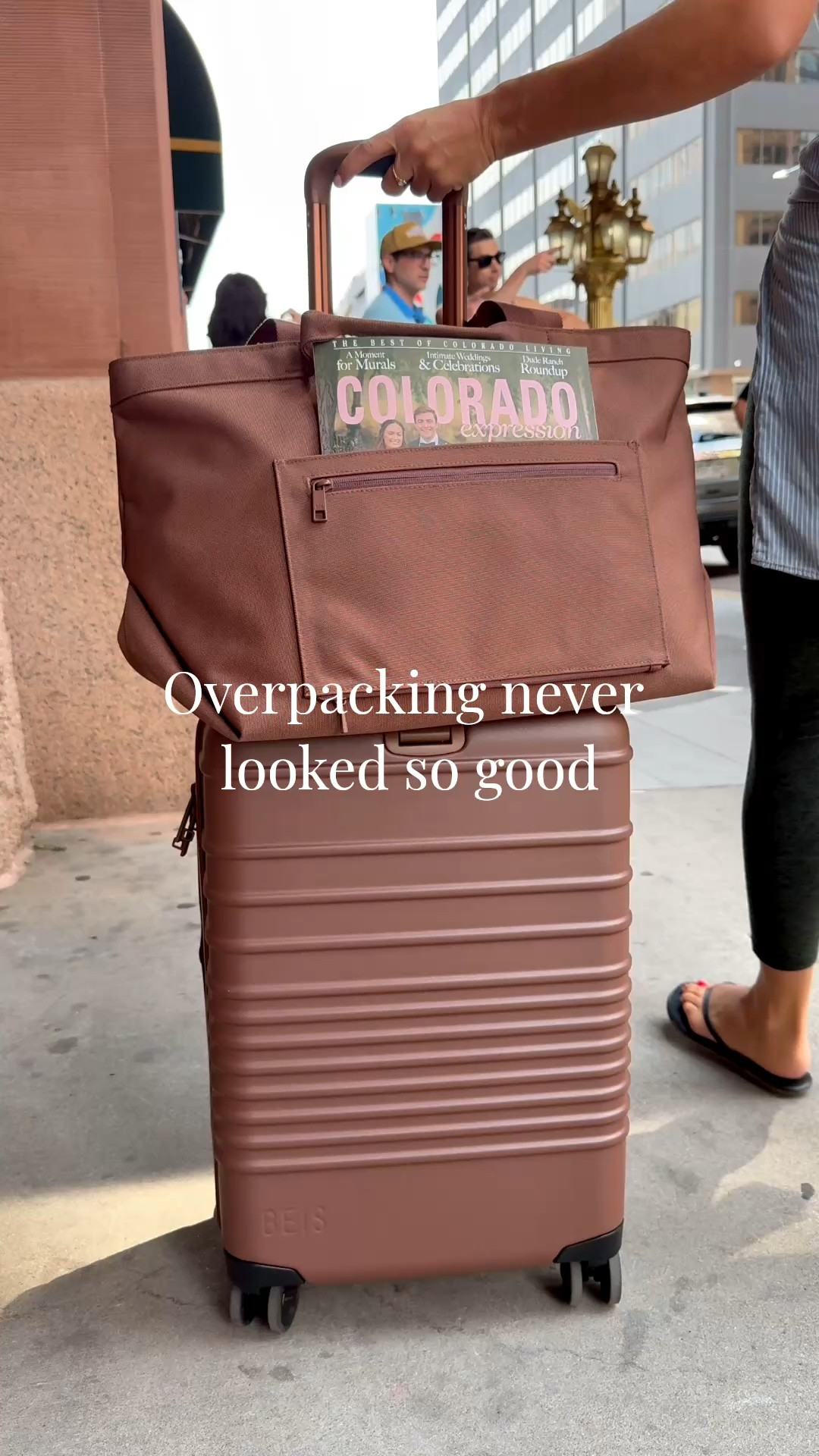 The quality do this suitcase set is SO good. Really well made canvas tote and of course the carryon suitcase

#LTKTravel #LTKdayinmylife #LTKootd