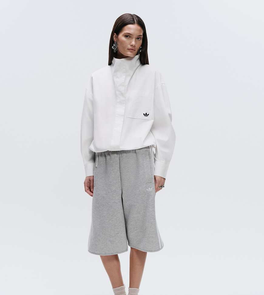 adidas Originals x ASOS - Short long en molleton - Gris | ASOS (Global)