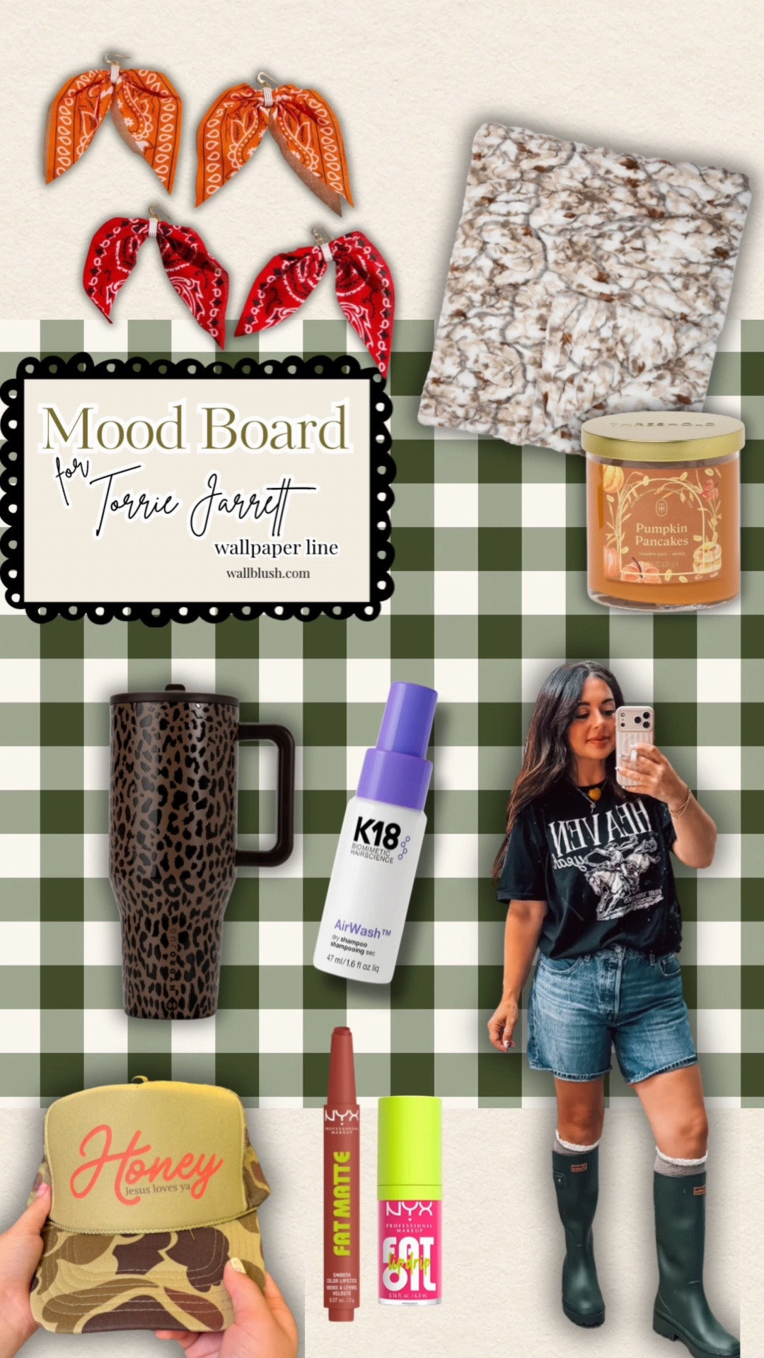 Mood board with some of my fave things!! A fall candle and the BEST blanket!! Also look at those CUTE bandana earring… I love!!

#LTKU #LTKSaleAlert #LTKootd