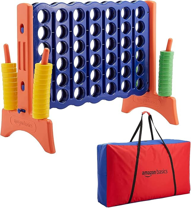 Amazon Basics Junior 4-to-Score Giant Premium Plastic Party Game for Kids & Adults, Indoor & Outd... | Amazon (US)