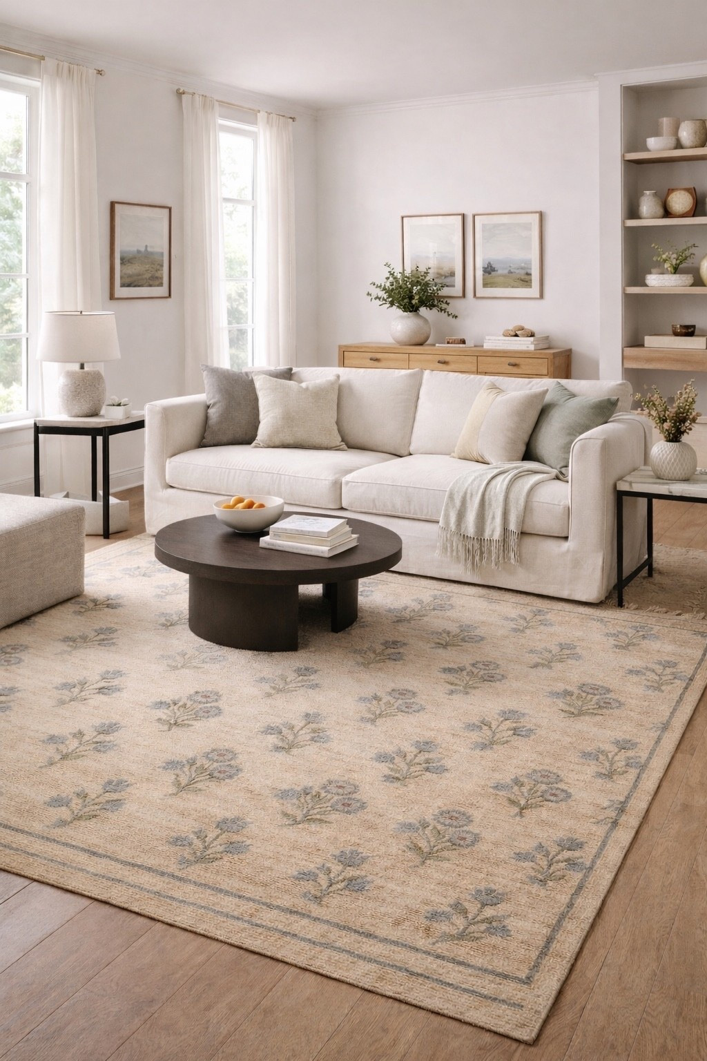 The perfect spring rug refresh... it has that soft vintage look that instantly makes everything feel more elevated (and way more expensive than it is).

Even better….the 8’6” x 11’ is under $460 🙌

#ltkhome #neutralhome #livingroomdecor #cozyhome #modernorganic