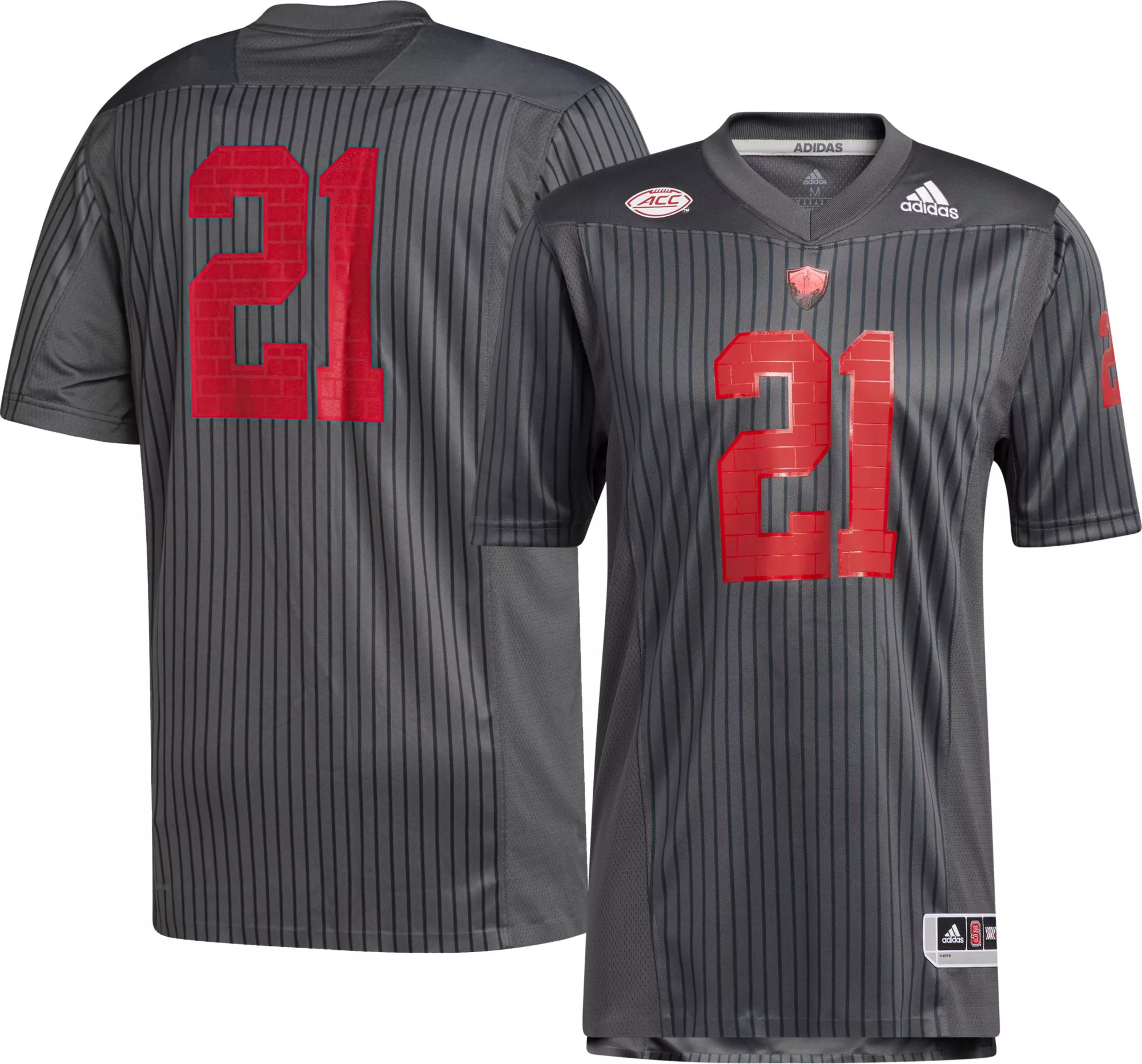 adidas Men's NC State Wolfpack #21 Grey ‘LIGHT IT RED' Reverse Retro Replica Football Jersey, XL, Gr | Dick's Sporting Goods