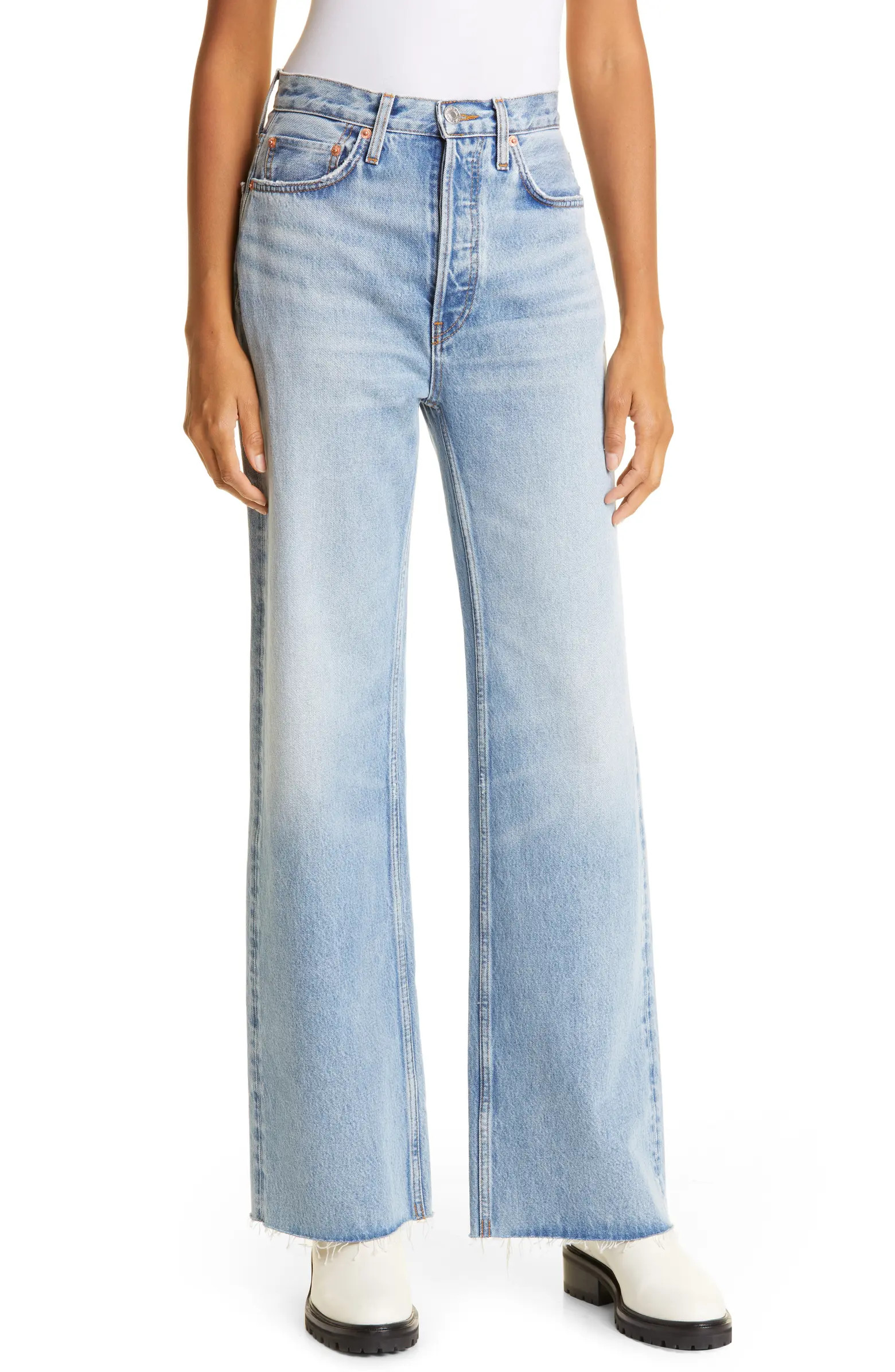 Women's '70s Ultra High Waist Wide Leg Jeans | Nordstrom
