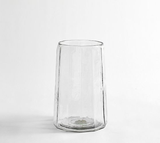 Hammered Café Recycled Hurricane Candle Holder | Pottery Barn (US)