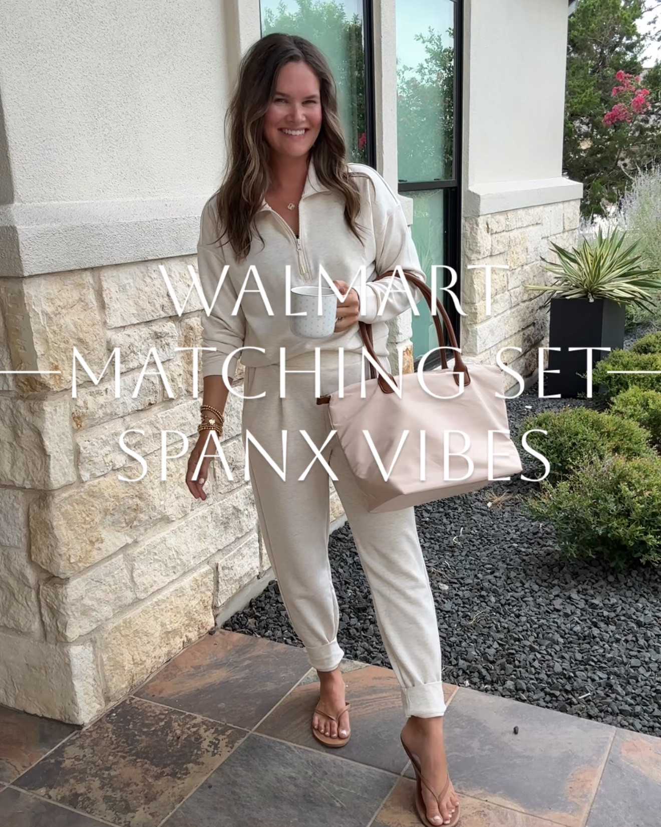 LIKE and comment “WALMART FINDS” to have all links sent directly to your messages. I found the cutest matching set at Walmart! Outfit under $40. Giving Spanx, so versatile easy to dress up or down- running errands to a summer party! Amazing quality and fit- even think you could wear the pants for work and dress
Up with a cute top  ✨ 
.
#walmart #walmartstyle #walmartfinds #matchingset #loungeset #summerstyle #summerfashion #momstyle #summeroutfit #travelstyle #traveloutfit 
#LTKFindsUnder50 

#LTKSaleAlert #LTKActive