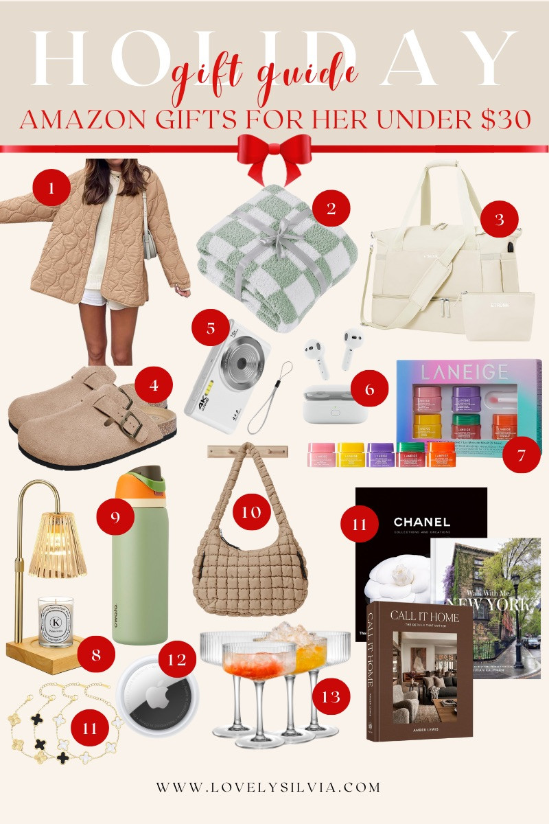 Holiday gift guide for her: Amazon edition under $30 

gift ideas under $30, Amazon gift ideas, Amazon finds, Amazon fashion, Amazon beauty, Gifts for her, Christmas gifts for her, holiday gifts for her, women gift ideas 

 #LTKGiftGuide #LTKHoliday #LTKFindsUnder50