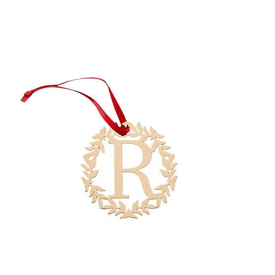 Wreath Ornament, Gold, R | Mark and Graham