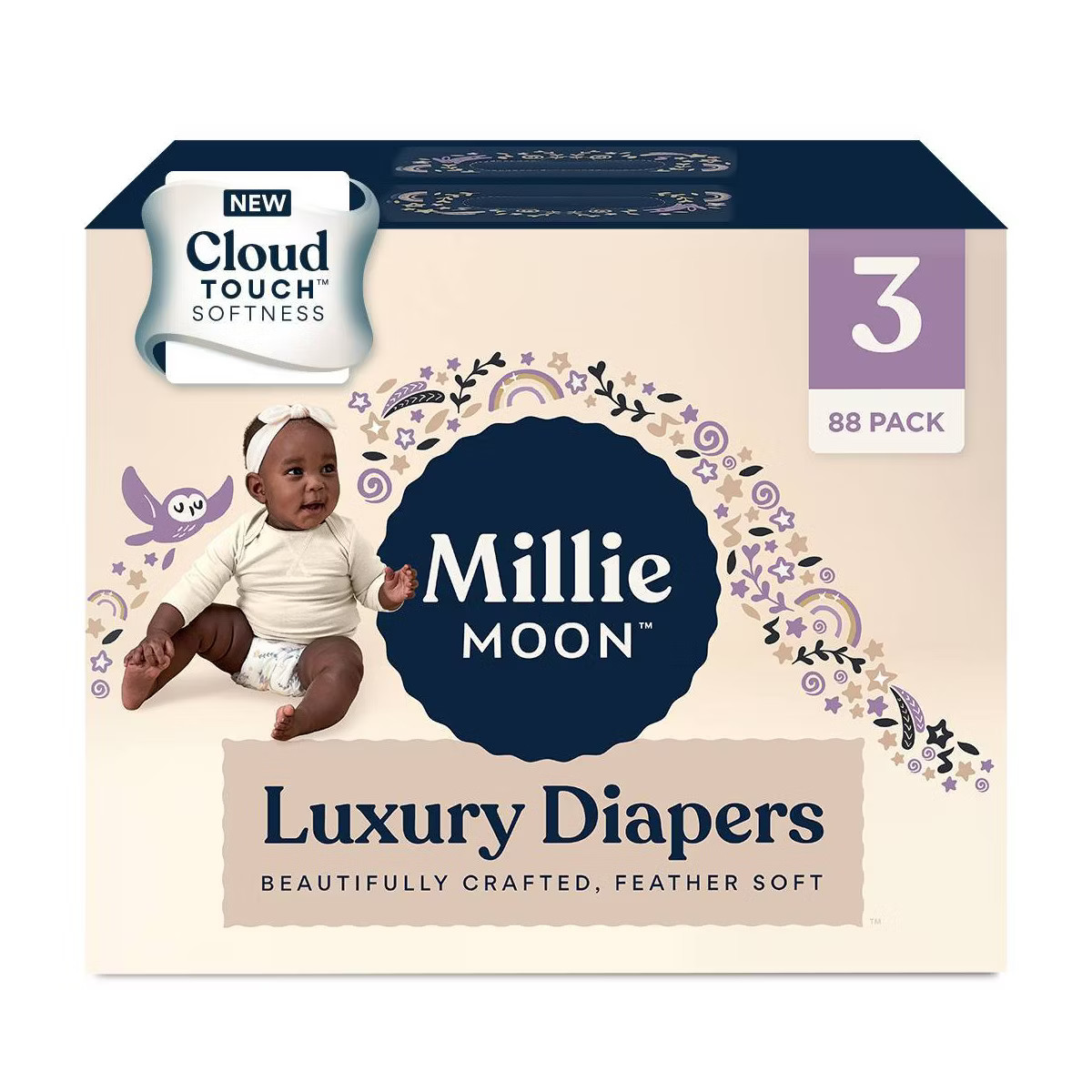 Millie Moon Luxury Diapers - (Select Size and Count) | Target