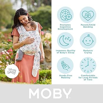 Moby Wrap Baby Carrier | Featherknit | Baby Wrap Carrier for Newborns & Infants | Baby Gift | Kee... | Amazon (US)