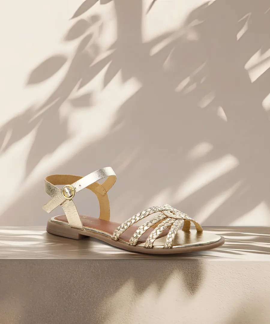 Azure Gold Sandals | Joe Browns