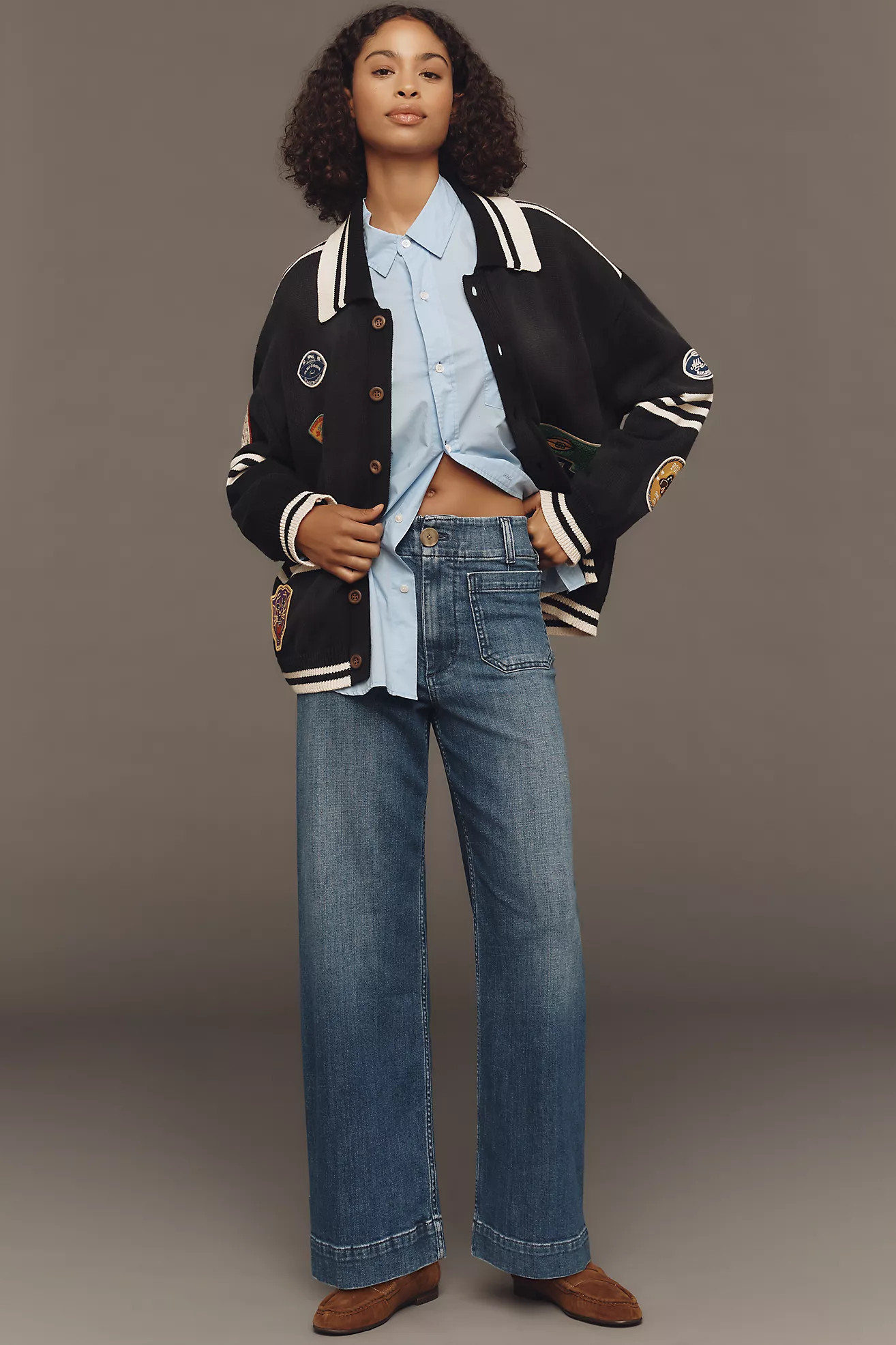 The Colette Full-Length Wide-Leg Jeans by Maeve | Anthropologie (US)