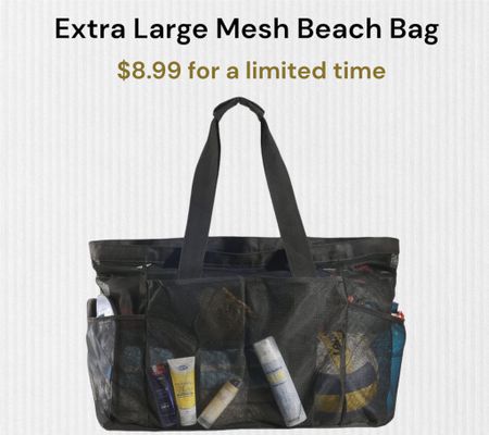 Extra Large Mesh Beach Pool Tote Bag for Family, Sandproof with Zipper. 50% off for a limited time. Only $8.99



Beach bag, pool bag, family pool bag, family beach bag 

#LTKSwim #LTKSeasonal #LTKFamily