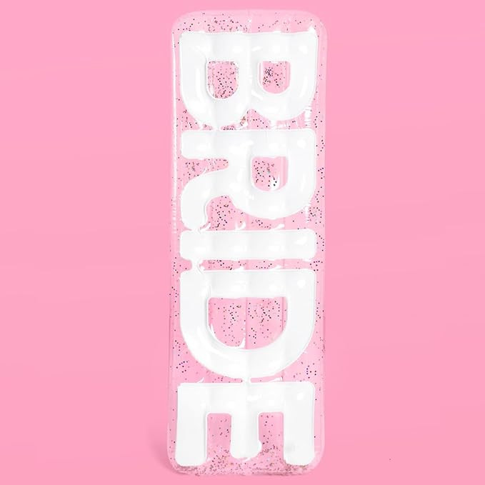 xo, Fetti Clear Bride Pool Float, Multicolor Confetti - 6 Ft. | Bachelorette Party Decorations, B... | Amazon (US)