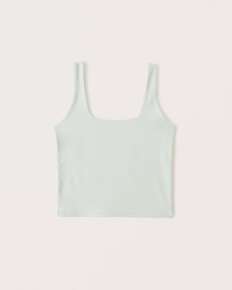 90s Cotton Seamless Fabric Sqaureneck Tank | Abercrombie & Fitch (US)