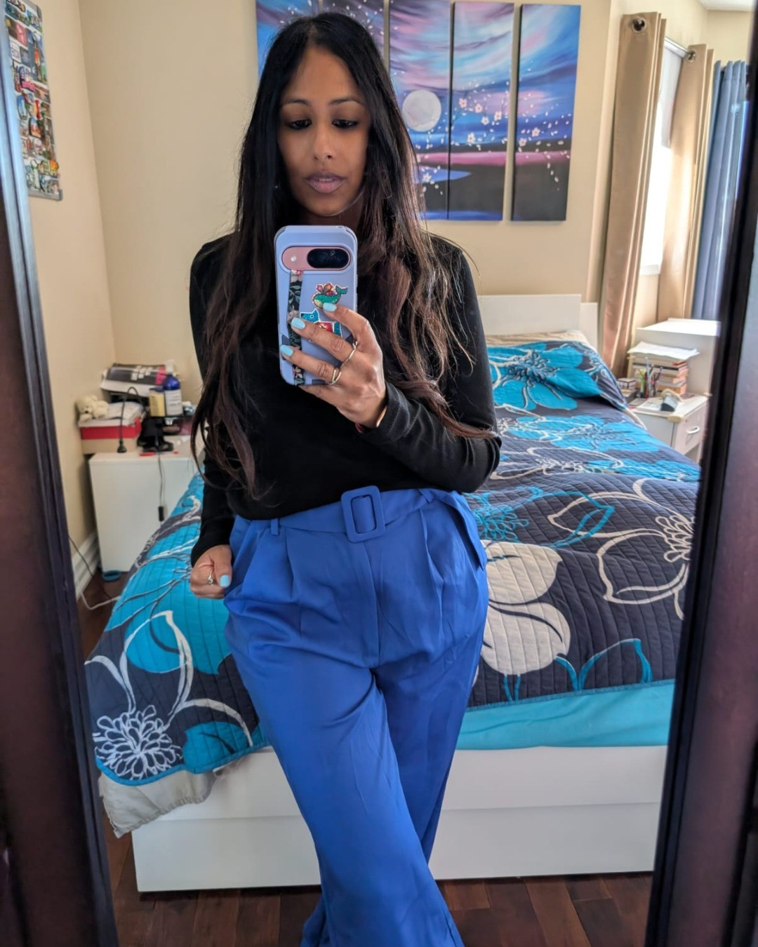 Work wear, office wear, blue pants, black top, office style, fashion, spring fashion 

#LTKworkwear #LTKsale #LTKstyletip