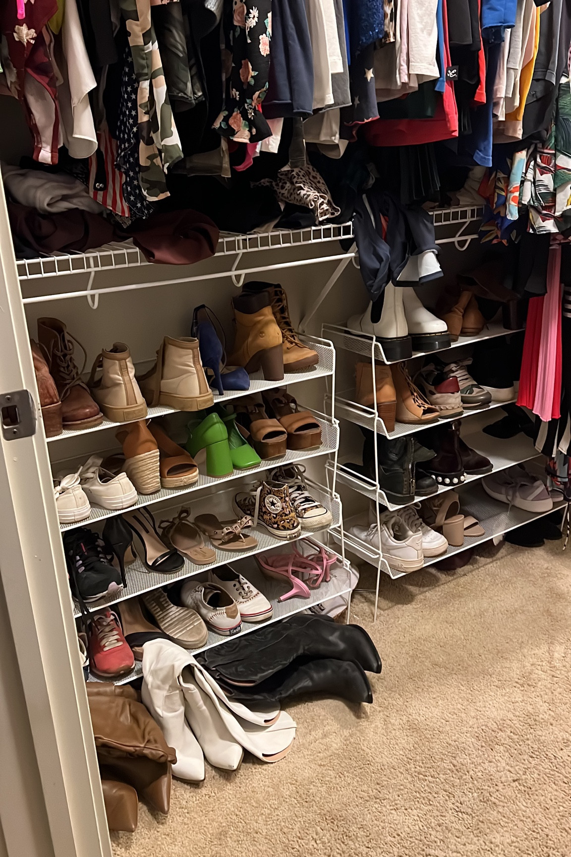 Shoe storage idea for saving space! 👡👟👠

#LTKhome #LTKshoecrush