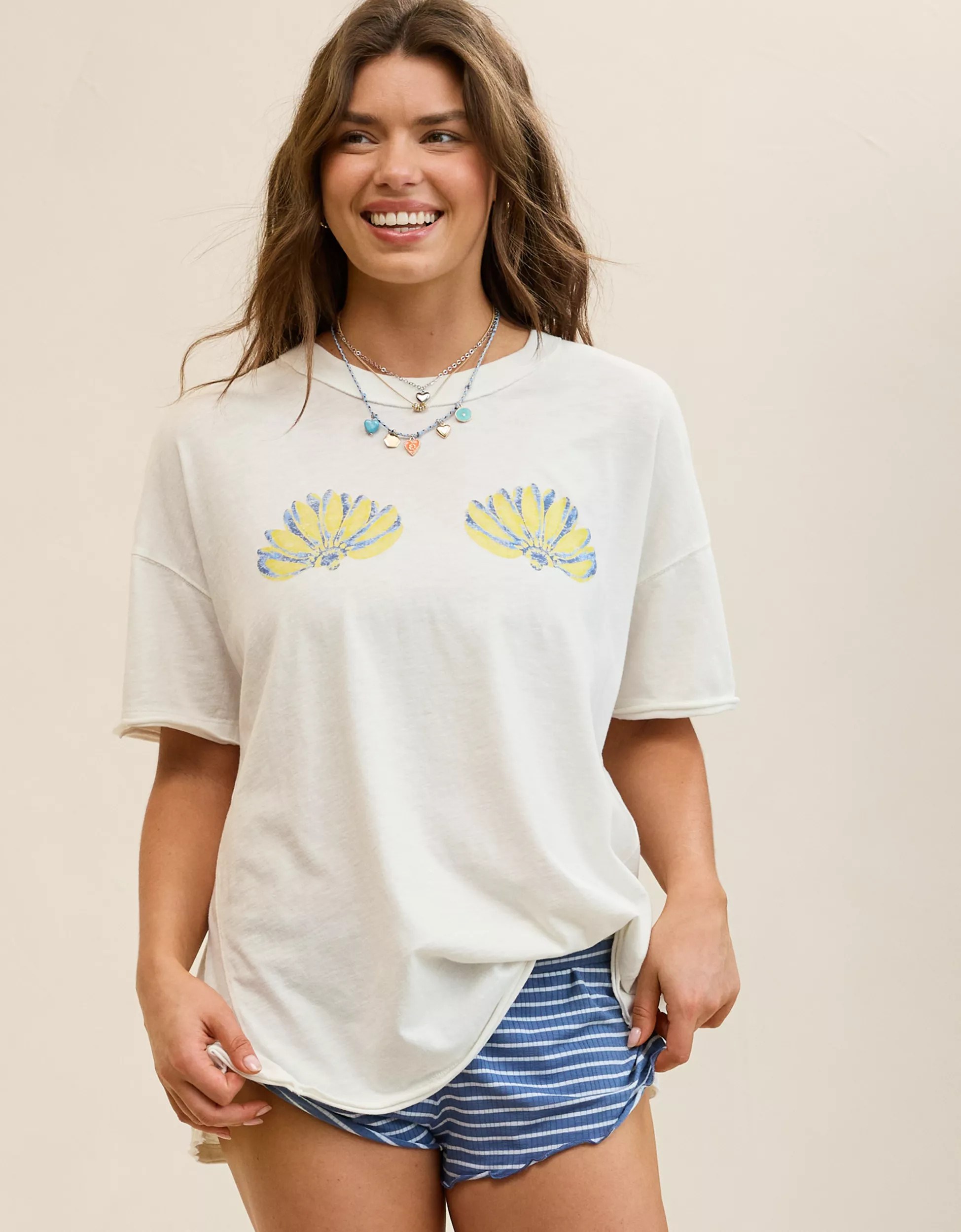 Aerie Oversized Crew Boyfriend T-Shirt | Aerie