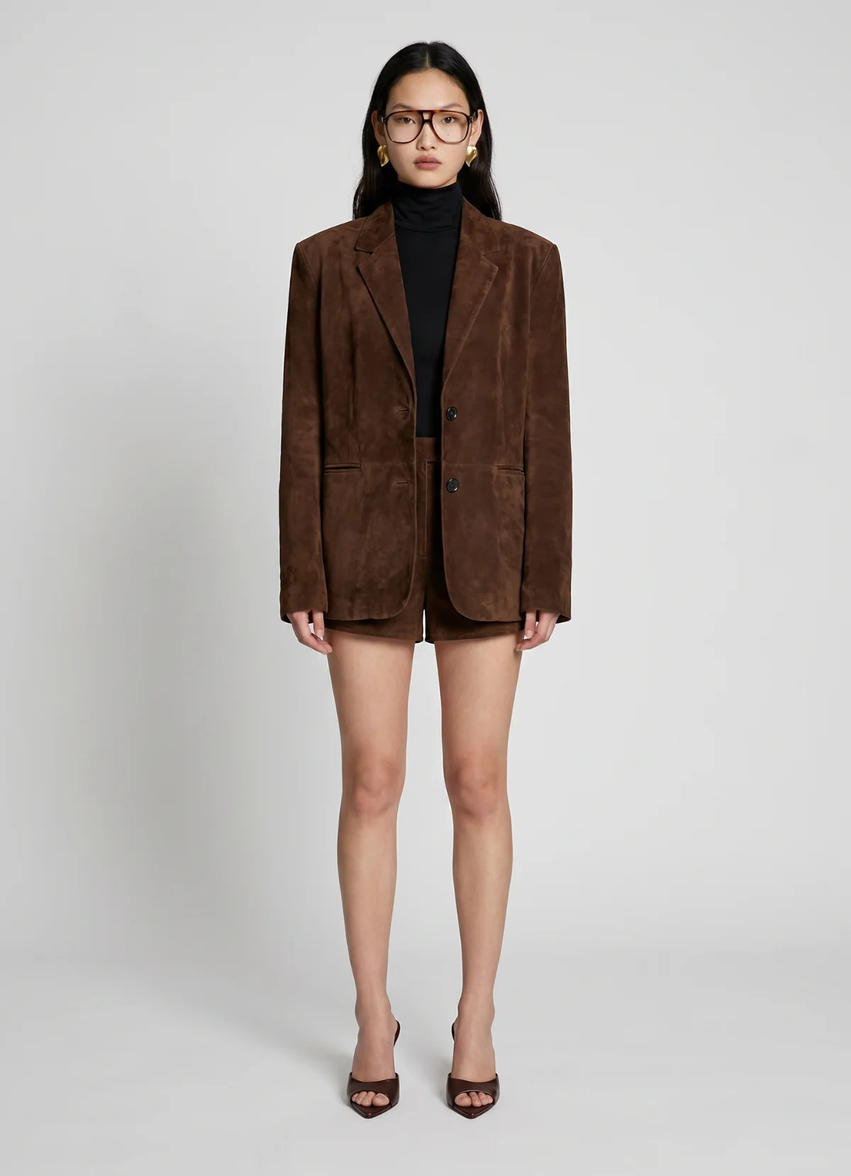 Brown Suede Blazer | DE SAVARY LONDON