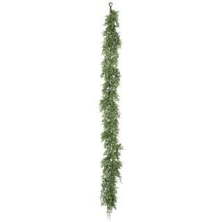 SULLIVANS 4 ft. Unlit Green Juniper Pine Artificial Christmas Garland GD483 - The Home Depot | The Home Depot