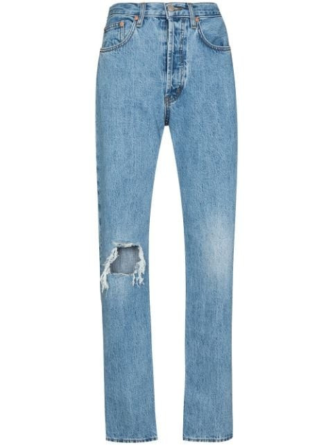 Still Here worn-in Childhood Straight Jeans - Farfetch | Farfetch Global